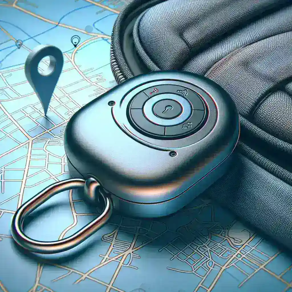 "Pebblebee Clip multifunctional device showcasing sleek design, functionality as a panic alarm, and Bluetooth tracker technology, perfect for personal safety and item tracking."